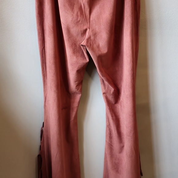 Rust Fringe Flare Pants Size large - Picture 7 of 8
